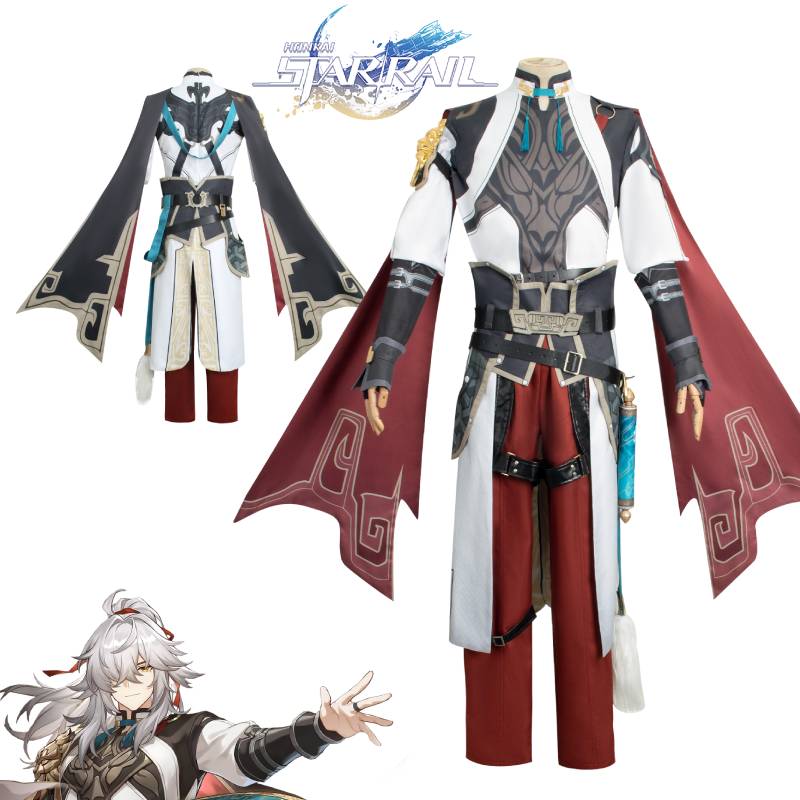 Honkaistar Jingyuan Rail Cosplay Costume Set Halloween Carnival Dress Up Props