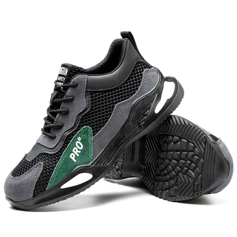 

Защитная обувь с защитой от ударов и проколов, стальная сумка, резиновая пластиковая подошва, легкая и дышащая защитная обувь 46