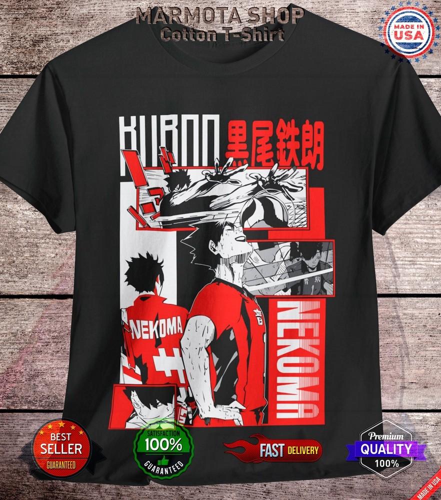 

Kuroo Tetsuro Haikyuu T-Shirt Anime Japanese Tee Shirt Volleyball Nekoma Hinata 2XL