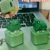 Lustiger Quakende Frosch Ente Schlüsselanhänger Wiederaufladbare Tastatur Fidget Klicker Sound Schlüsselanhänger Mit LED-Licht Zum Stressabbau