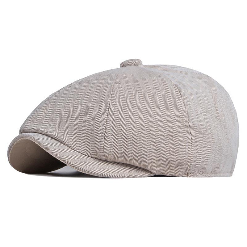 Unisex Vintage Cotton Duckbill Cap: Spring, Autumn & Winter Retro Solid Beret
