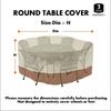 10 Sizes 420D Heavy Round Table Covers Patio Furniture Covers Outdoor Table Chair Set Waterproof Cover Sofa Protect Supplies