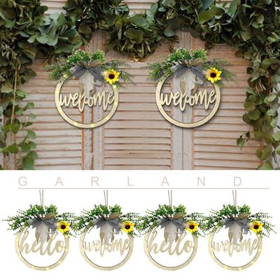 Welcome Door Hanger Door Decoration Door Wreath Front Door Wreath Decor