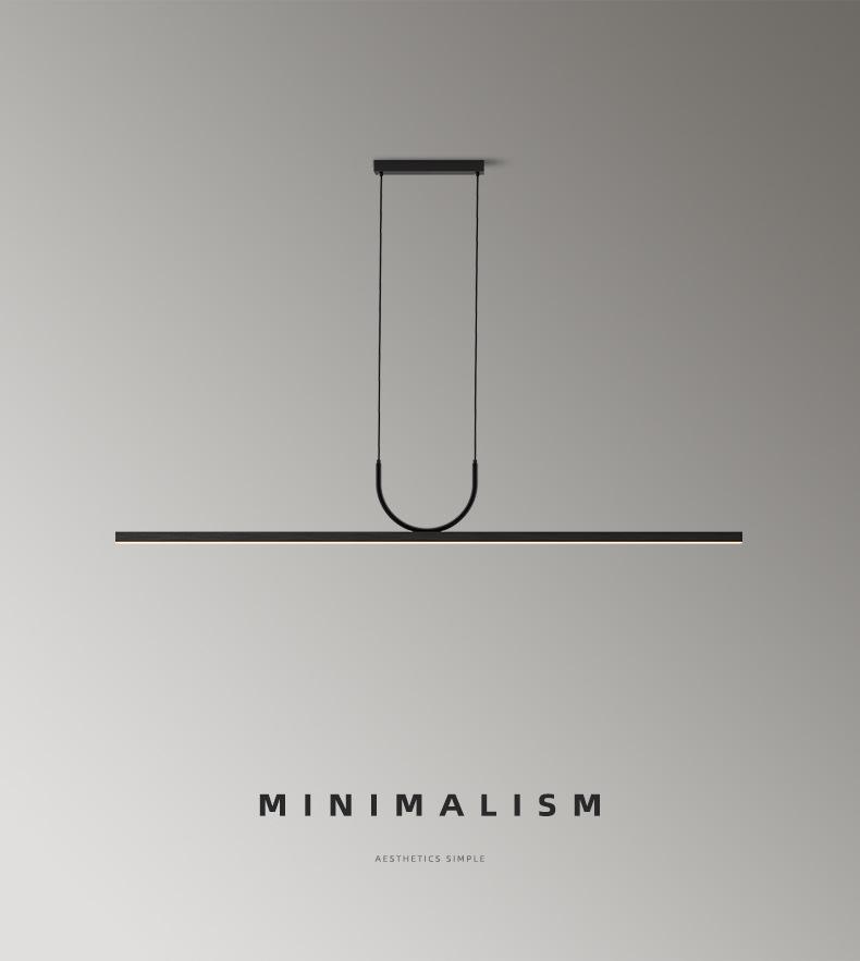 Modern Minimalist LED Pendant Light for Living Room, Bar, or Study.
