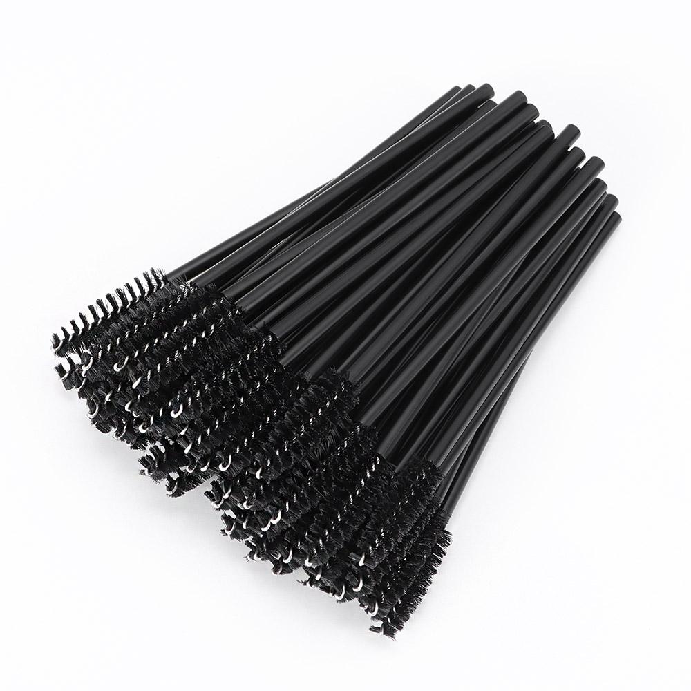 50pcs Mini Beauty Cosmetic Disposable Eyelash Brushes Mascara Wands Lip