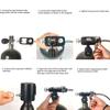 Scubas Diving Tanks Refill Adapter With Gauge and Hose Aluminum Alloys Diving Oxygen Cylinder Refill Adapter Enduring