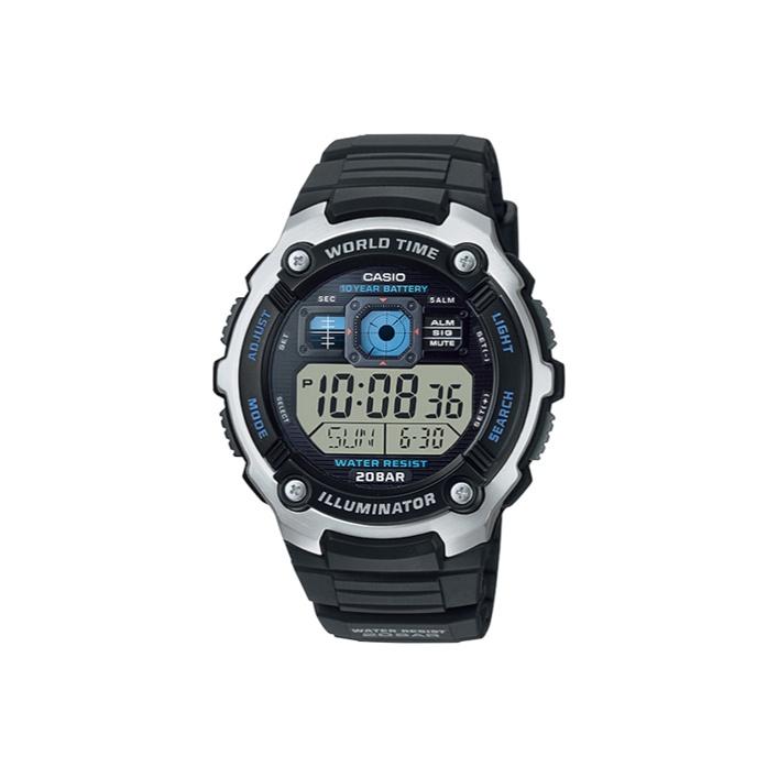 CASIO Men YOUTH Gray Watch AE-2000W-1A AE-2000W-1A Silver Black Watch Case