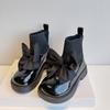 Child  Boots Autumn winter Warm  Girls Bowknot Princess Breathable Children Sock Shoes Korean Kidsl Sshoes