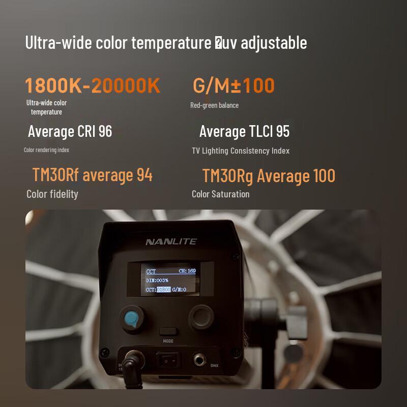 NANLITE Forza 60C RGB LED Photography Spotlight