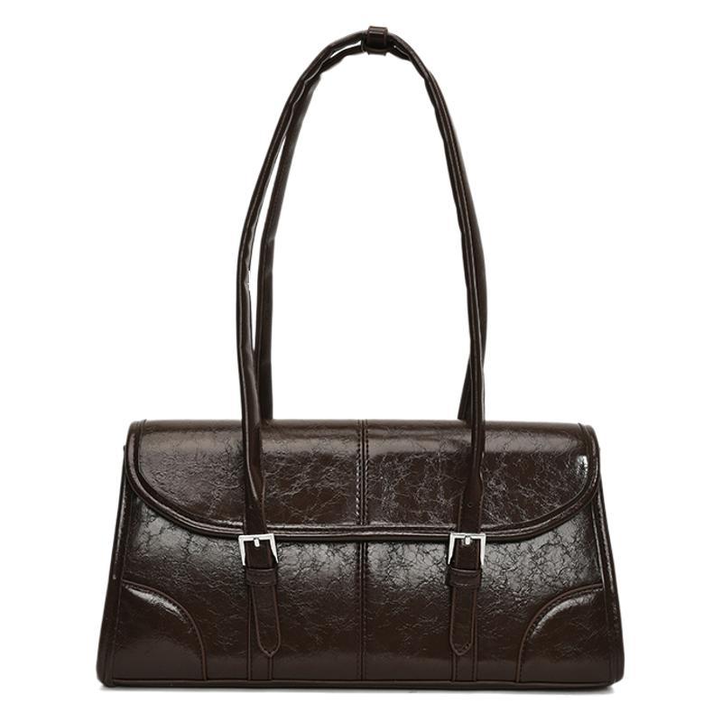 2025 New Retro Texture Premium Underarm Bag Women's Bag Simple Commuter Bag Large Capacity Shoulder Bag