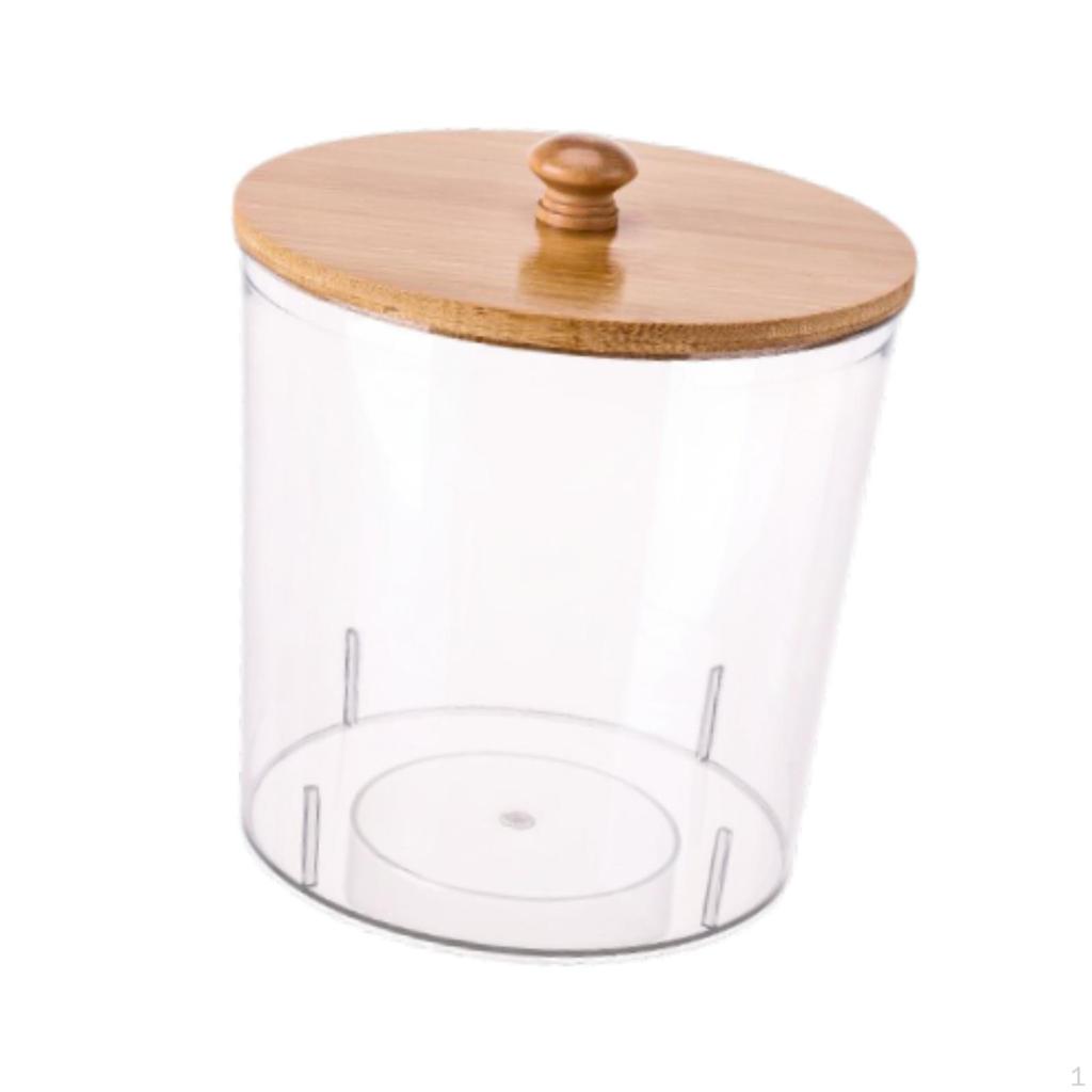 Cotton Swab Dispenser Organizer for Bathroom Countertop