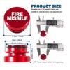 Universal Fire Missile Eject Button Car Cigarette Lighter Cover Universal Aluminum Red Ignition Cap 12V  Socket for Most Cars