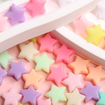 Domácí Korálky Šperky Doplňky Pěticípá Hvězda Náramek Náhrdelník Krémové Ručně Vyráběné Materiály Módní Macaronová Barva 400ks DIY