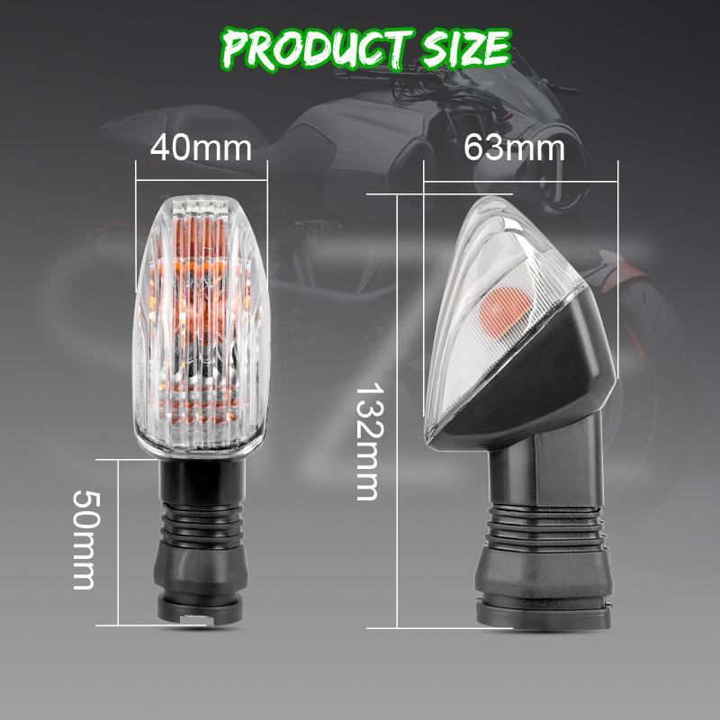 Motorcycle Turn Signals Light Amber Blinker Indicator Flasher Lamp for KAWASAKI NINJA ZX-10R ZX-6R ZX-10RR 1000 650R Z750 Z1000