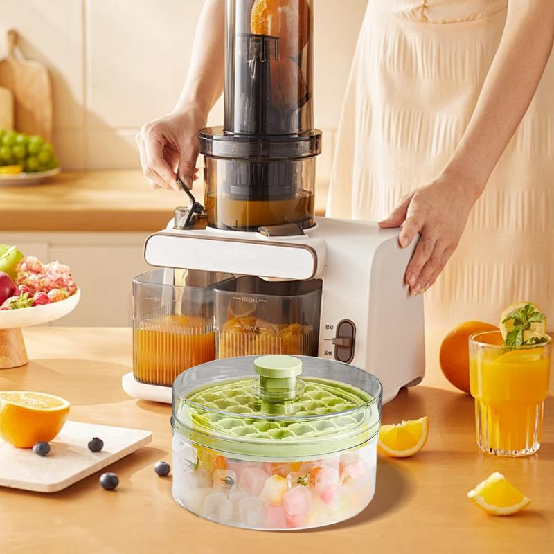 Food Grade IceCube Mold Press Ice Tray Bucket Multifunctional Ice Maker IceCube Tray Portable Ice Box One-touch To Release