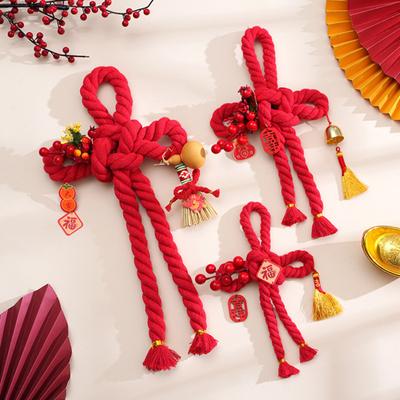 Pandantiv Agățat Nod Chinezesc Anul Șarpelui Ornament de Festivalul Primăverii pentru Casă