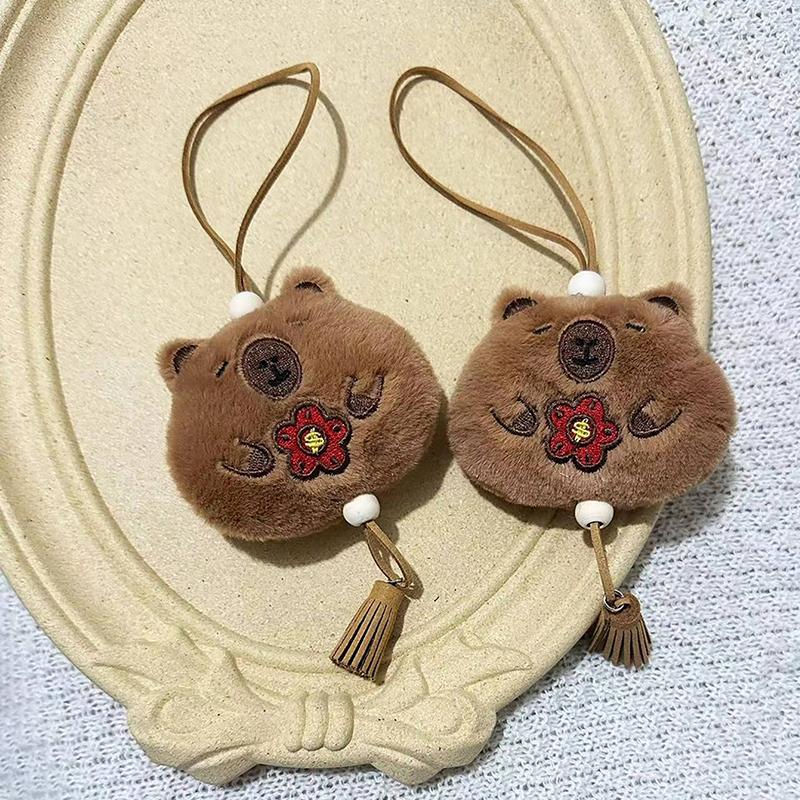 

Creative Soft Stuffed Animal Capybara Plush Doll Cartoon Bags Pendant Key Chains