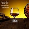Kreatives Rotwein- & Whiskeyglas-Set: Kurzstielige Verkostungs-, Likör-, Brandy-, Bauchgläser