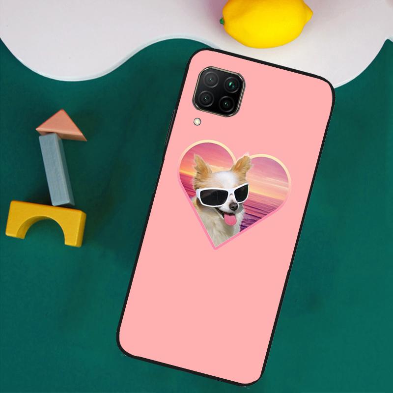 Chihuahua Face Floral Dog For Huawei Nova 9 10 SE 8i 11i 12i 12s Y60 Y61 Y70 Y90 Y72 Y73 Y91 P60 Pro P40 P30 Lite Case