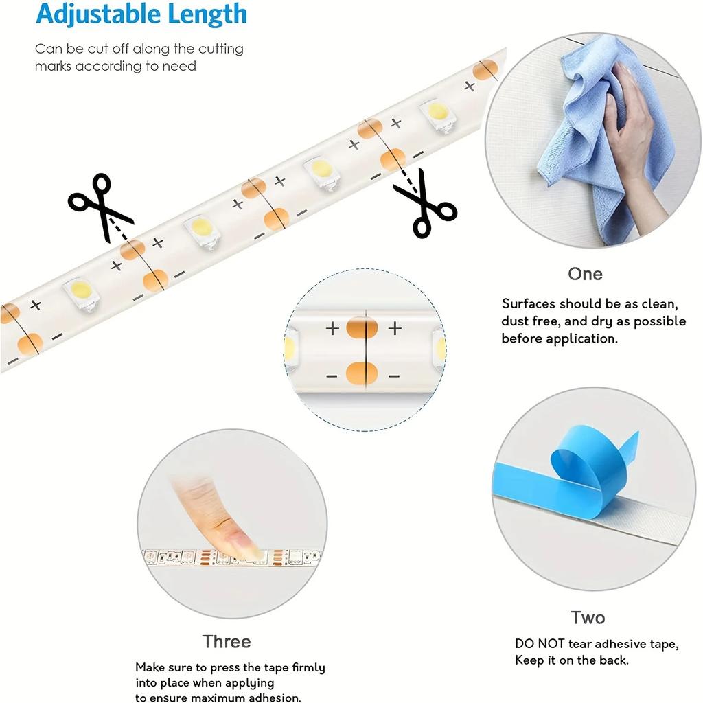 USB 5V LED-Lichtleiste Handwisch-Dimmer LED-Lampe 2835 Bewegungssensor Weihnachtsbeleuchtung Für Zuhause Party DIY Dekor TV-Hintergrundbeleuchtung