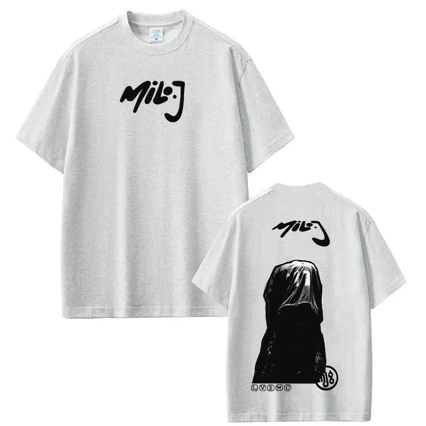 Rapper Milo J Tour 2026 Graphic Tshirt Unisex Women Fashion Comfort Tshirt Shortsleeved Casual Vintage Gothic Punk Tshirts