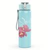 1PC Pink Orchid Floral Soft Vintage Print 750ml Portable Sports Water Bottle Leakproof Gym Outdoor Travel Drink Cup