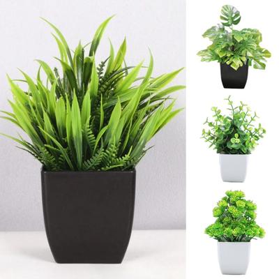 New Bonsai Artificial Bonsai Fake Plant with Pot Potted Ornaments Artificial Eucalyptus Potted Plant Table Decor