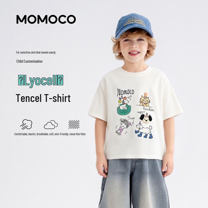 Летняя футболка с коротким рукавом для мальчика MOMOCO 110