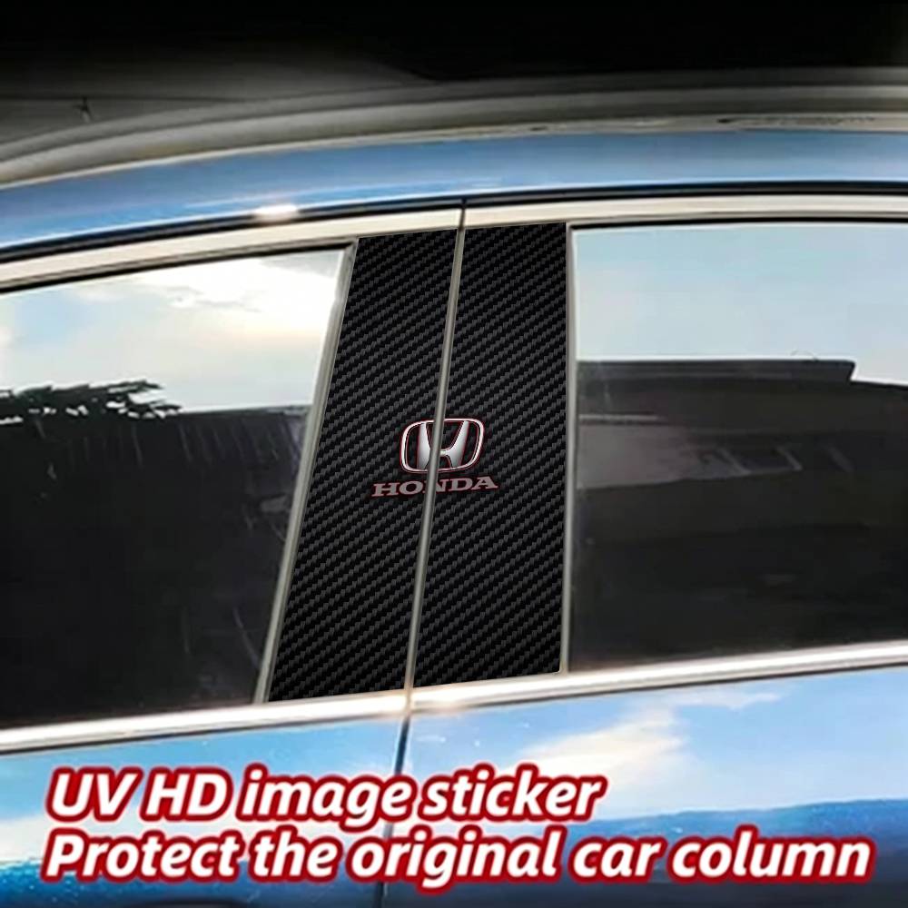 vdbn2 FOR HONDA Car Sticker Auto B-pillar Center Column Decor Cover Scratches Waterproof Sunscreen Vinyl Decals Accessories