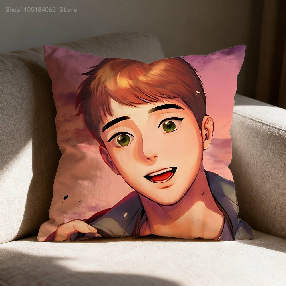 BJ A-Alex Comic Throw Pillow Case For 45x45cm 40x40cm 55x55cm 50x50cm 30x30cm Square Car Pillowcase Shell