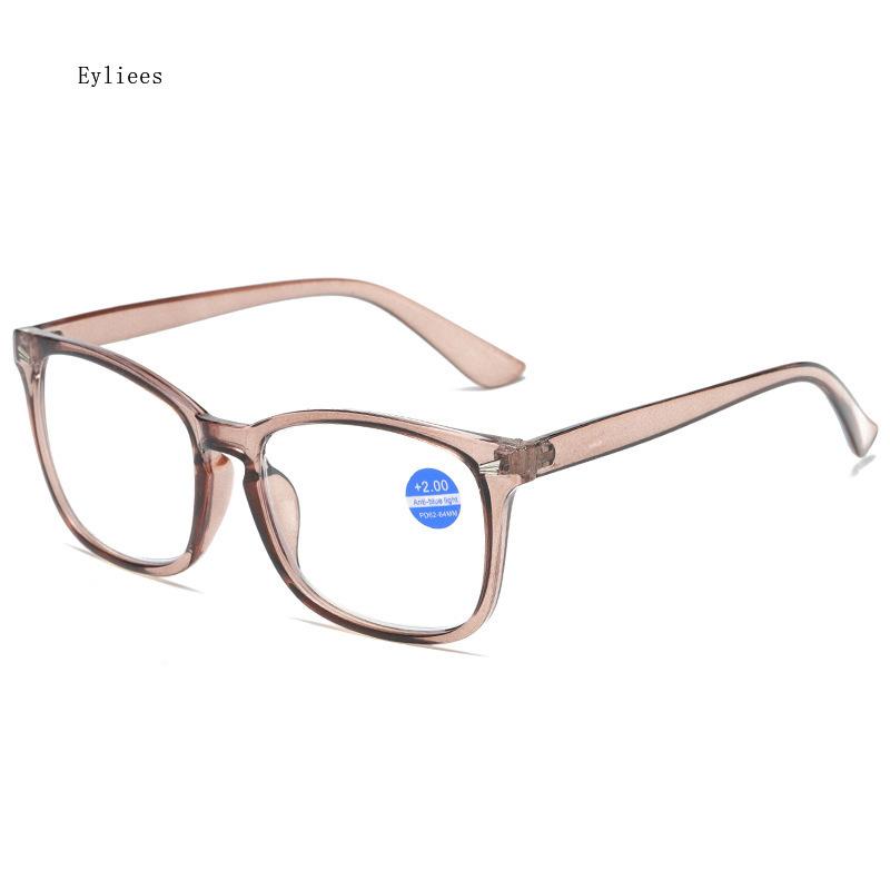 Fashion Square Full Frame Reading Glasses Lady Daily Commuter Hyperopia Eyeglasses Protect Eyes Anti Blue Light Men Eyewear