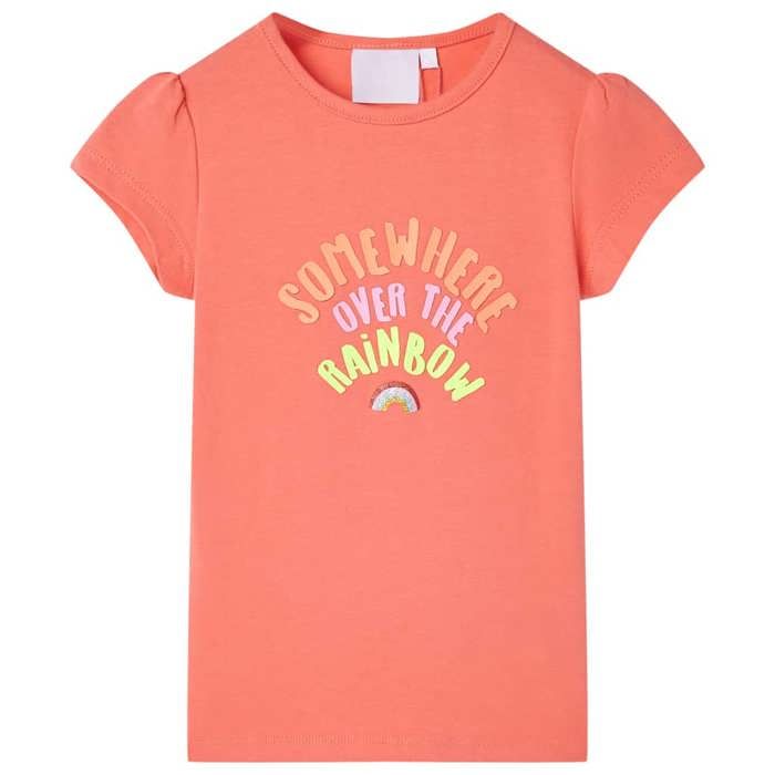 T-shirt pour enfants corail 92/104/116/128/140