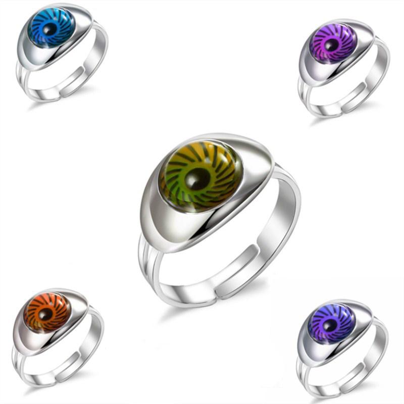 Classic Lovers  Mood Ring Color Change Mood Ring Adjustable Emotion Feeling Changeable Temperature Ring Jewelry For Gift Resizable