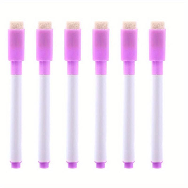 6pcs Non magnetic whiteboard penquick drying environmentally friendly small eraser pen writing stationery whiteboard accessories