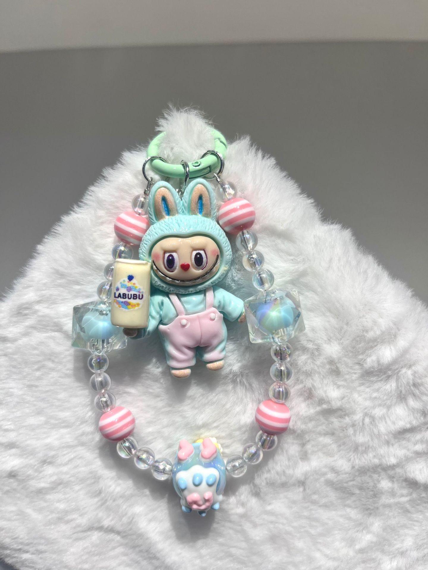 

Flocking Keychain Pendant Cute Cowboy Hat Cute Grain Bag Pendant Accessories Girlfriends Couple Gift