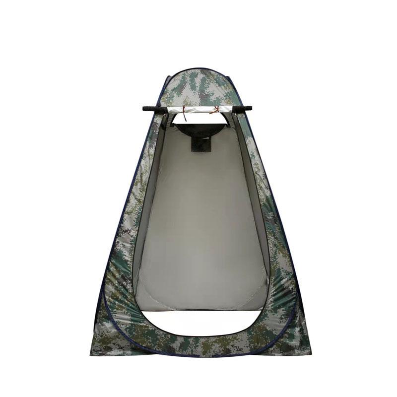 Automatic Pop-Up Camping Shower & Toilet Tent: Single Layer Steel Frame