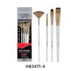 New Multiple Multifunctional Options Nylon Hair Oil Paint Brushshort Wooden Rod Art Raw Painting Acrylic Gouache Watercolor Set