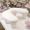 Professional Manicure Hand Support Cushion Non Slip Base Detachable Leather Pad Ergonomic For Nail Artists Display