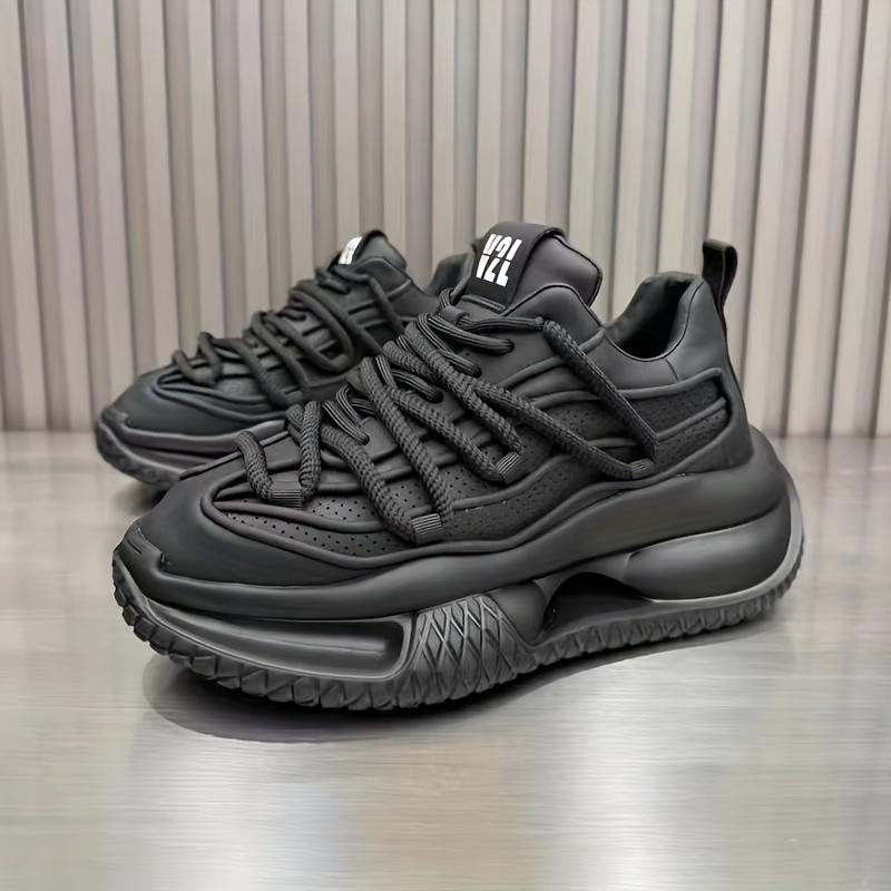 Pantofi Casual Monocromi, Versatili și la Modă, Pantofi Albi Rezistenți la Murdărie, Pantofi Dad la Modă și Simpli pentru Bărbați