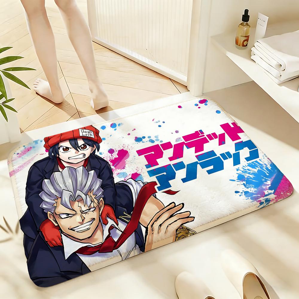 Soft Absorbent Non-Slip Rug Anime U-Undead Unluck Floor Mat Home Decor Doormat Bedroom Floor Mat Shower Carpet