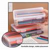 Transparent Large-capacity Pencil Case for Organizing Stationery Plastic Box Student Paint Box Stationery Case