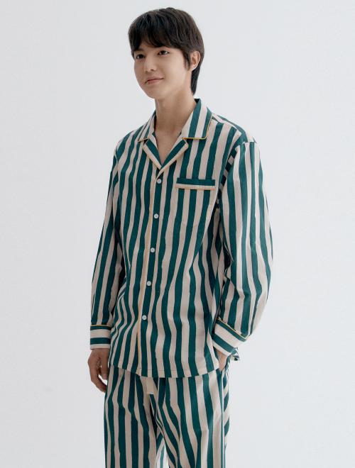

[GRAYDATION] Bold Stripe Men s Pajama Pair [Shipped from Korea] 100% Authentic Green