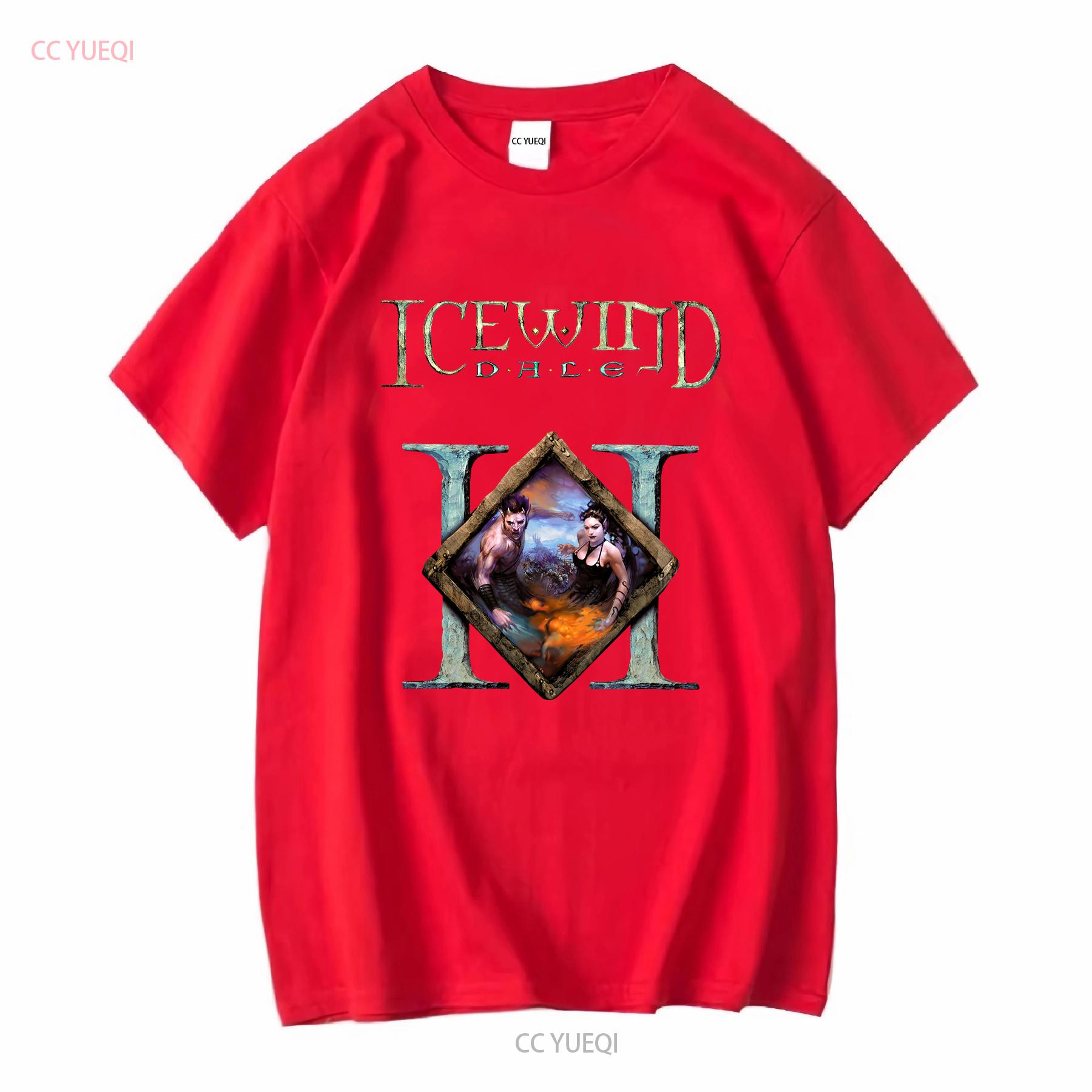 Icewind Dale II Logo Classic Video Game RPG T Shirt Retro Gamer Gaming long or short sleeves vintage Washed Soft graphic S