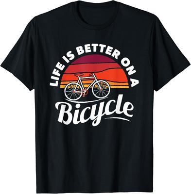 Fahrrad Radfahren Radfahrer Retro Thema Fahrrad Zitat Spruch Geschenk Unisex T-Shirt