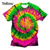 Fashion Art Design Style Short Sleeve T-shirt Tiedye 3d Printing Funny Colorful Cool T-shirt