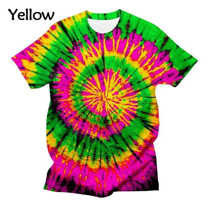 Fashion Art Design Style Short Sleeve T-shirt Tiedye 3d Printing Funny Colorful Cool T-shirt