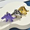 Exquisite High-End Blumen Dinosaurier Schlüsselanhänger für Frauen Y2K Taschenanhänger Auto Schlüsselanhänger Schmuck Geschenk Dekoration Zubehör