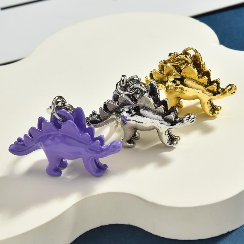 Exquisite High-End Blumen Dinosaurier Schlüsselanhänger für Frauen Y2K Taschenanhänger Auto Schlüsselanhänger Schmuck Geschenk Dekoration Zubehör