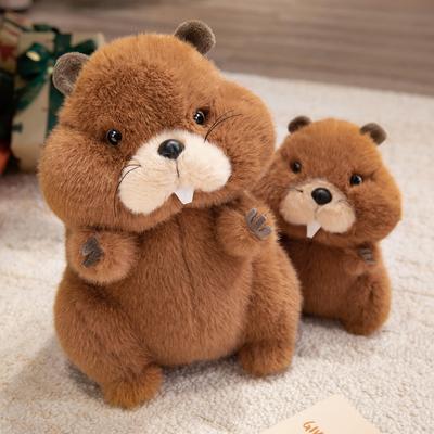 22-35Cm Chubby Marmot Plush Toys Fluffy Cartoon Screaming Groundhog Doll Warm Children Appease Doll Lovely Home Decor Girls Gift