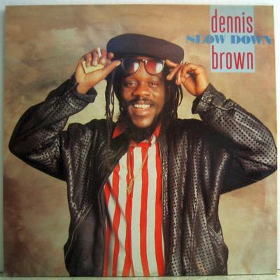 LP Record DENNIS BROWN  Slow Down GREL80 Greensleeves Re 1985 UK Reggae Ska  Dub Used